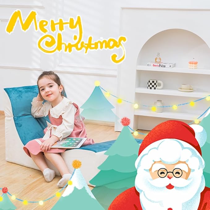 Kids Indoor Chaise Lounge Sofa Bed Foam Comfy Floor Chair for Boys and Girls Folding Lazy Sofa Couch with Back Support Comfy Reading Chair for Toddlers and Teens, Royal Blue