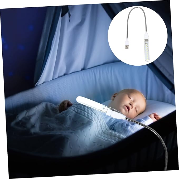 ARTIBETTER U Disk Night Light Indoor Night Lamp Outdoor Camping Light USB Light Atmosphere Light Clip on Desk Lamp Computer Lamp Corridor Light Computer Accessories LED PVC Student Light Bulb