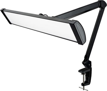 Super Bright 2,300 Lumens Powerful Professional Eye Care LED Desk Lamp, Brightness Adjustable, Task Light for Home, Beauty, Crafting, Office, Workbench (Daylight, Dimmable, Black)