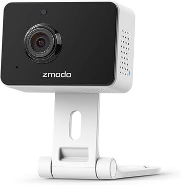 Zmodo Mini Pro, 1080P Plug-in WiFi Security Camera, Indoor Smart Camera with AI Motion Detection, Pet Nanny Cam, Night Vision, 2-Way Audio, Phone App, Compatible with Alexa & Google Assistant.
