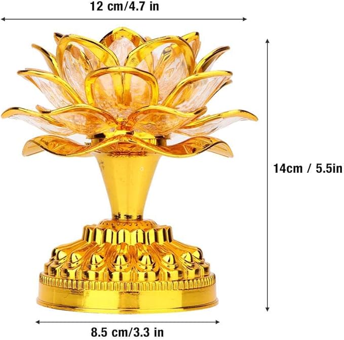 GLOGLOW Buddha Machine, LED Lotus Lamp Buddha Lamp Prayer Machine Prayer Machine with 36 Songs (without Battery)