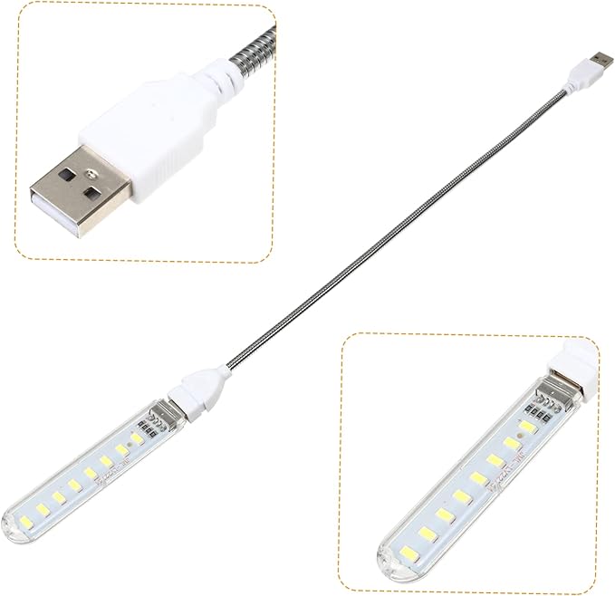 ARTIBETTER U Disk Night Light Indoor Night Lamp Outdoor Camping Light USB Light Atmosphere Light Clip on Desk Lamp Computer Lamp Corridor Light Computer Accessories LED PVC Student Light Bulb