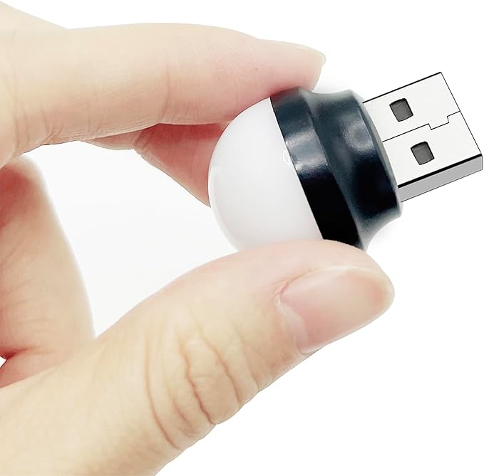 Mini USB Night Lights, LED Plug in Night Light, Flexible LED Ambient Light, Mushroom-Shaped, Bathroom, Hallway, Nursery, Kitchen, Car USB Light (8 Pack,Warm White)