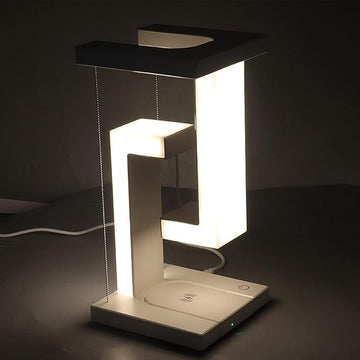 Hilitand Unique Modern Magnetic Levitating Lamp 3 Gears Touching Switch Charging Decorative LED Night Light