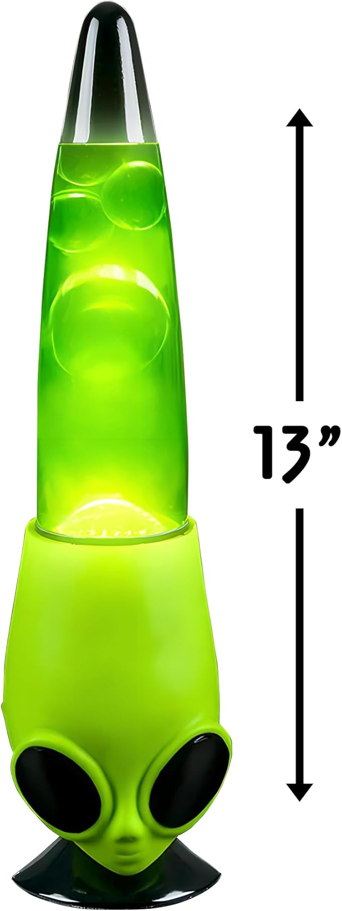 Rhode Island Novelty 13 Inch Alien Head Wax Motion Lamp