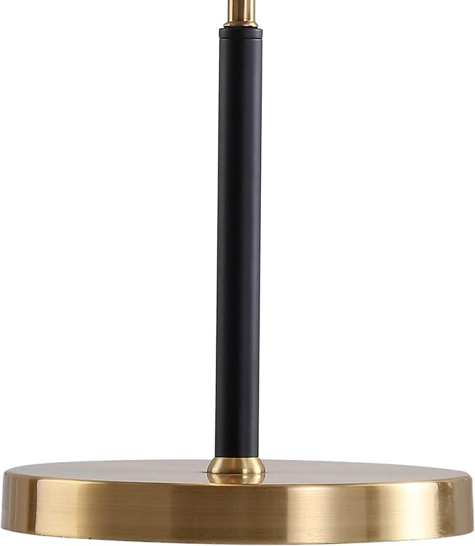 JONATHAN Y JYL6008A Oskar 22.5" Moody Metal LED Desk Lamp Contemporary Glam Minimalist Bedside Desk Nightstand Lamp for Bedroom Living Room Office College Bookcase LED Bulb Included, Black/Brass Gold