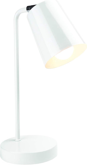 Newhouse Lighting NHDK-OS-WH Oslo Contemporary Desk Lamp with LED Bulb Included, White