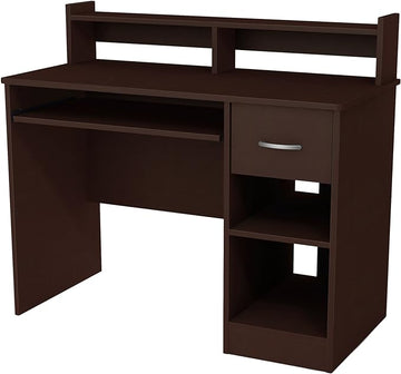 South Shore Axess Desk with Keyboard Tray, Chocolate