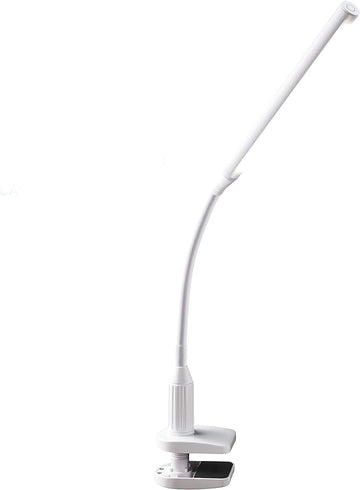 Daylight Company Unolamp Clamp Light, Touch Dimmable Desk Lamp, 4 Brightness Level, Ideal for Hobbies, Art, Beauty Salons, Reading and More, White