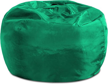 Posh Creations Structured Comfy Bean Bag Chair for Gaming, Reading, and Watching TV, 100in Round Classic Bean Bag, Microsuede - Tide Pool