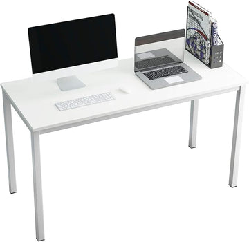 SDHYL 63 inches Contemporary Computer Desk Spacious Workstation Sturdy Writing Desk Meeting Desk, Black Walnut, S7-GCP2AC3-160WW