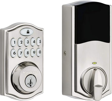 Kwikset 914 Traditional Keypad SmartCode Electronic Deadbolt Smart Lock featuring SmartKey Security and ZigBee 3.0 Technology in Satin Nickel, Large, 914TRL ZB 3.0 15