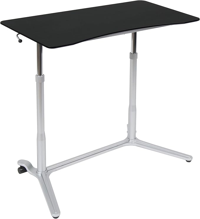 Calico Designs 51230 Sierra Height Adjustable Desk, Silver/Black 37.5 Inch