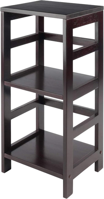 Winsome Leo Model Name Shelving, Tall, Espresso