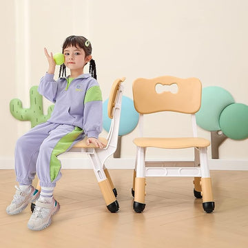 Kids' Desk Chairs Adjustable Height is Suitable for Children's Chairs Used in Families, Schools and Day-Care Between 2-10 Years Old The Max Bearing Capacity is 220LB(6PCS-Blue)