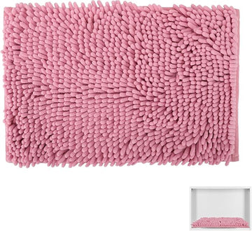Locker Rug school girl rugs Carpet Chenille 100% Microfiber Locker Carpet with Non Skid Backing Locker Decorations (Pink, 11.5X17.5)