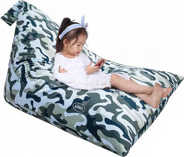 Jorbest Stuffed Animal Storage, Soccer Stuffed Animal Bean Bag Storage, Bean Bag Chair Cover for Kids, Luxury Velvet Stuffie Seat - Cover ONLY (200L/52 Gal)