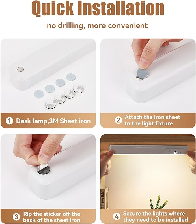 Desk Lamp Rechargeable Dimmable,LED Lights with 3 Color Modes,Touch or Remote Control,Portable,Eye-Caring for Office Home Reading Study，College Dorm Room Essentials-25cm