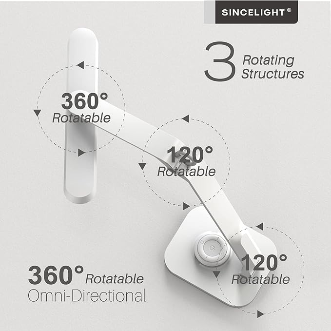 SINCELIGHT Horus H1 LED Desk Lamp, Color Changeable, Dimmable, Dual Control Mode, Remote Table/Reading/Book Light, Eye-Friendly GR0 Level with no Harmful Bluelight