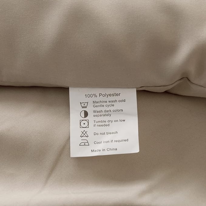ROSGONIA King Size Comforter Set Oatmeal, 3pcs (1 Boho Comforter & 2 Pillowcases), All Season Bedding Soft Lightweight Bedspread Blanket Quilt