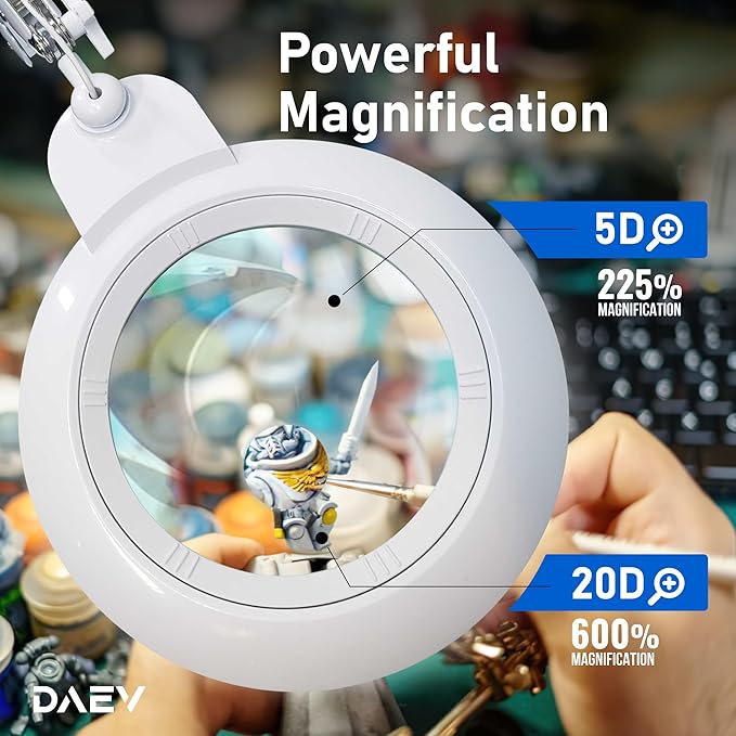 5D/20D Diopter Acrylic Lens - White