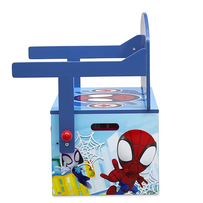 Delta Children Kids Convertible Activity Bench - Greenguard Gold Certified, Marvel Spidey and His Amazing Friends