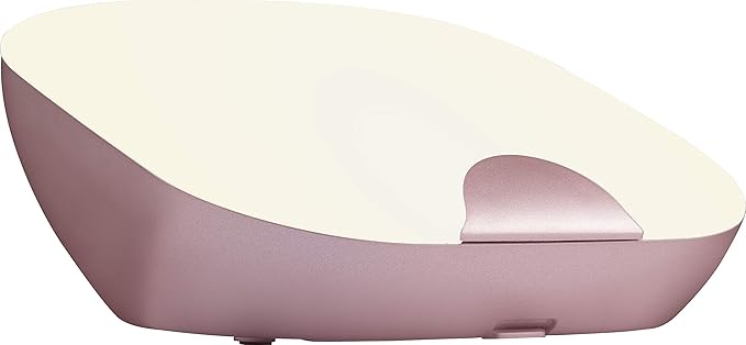 ENBRIGHTEN Night Light LED Table Lamp, Touch Sensor, Color Changing RGB, Wireless, Battery Operated, SleepLite, Sleep Friendly, Dimmable, Bedroom, Living Room, Office, Desk, Rose Gold, 47413