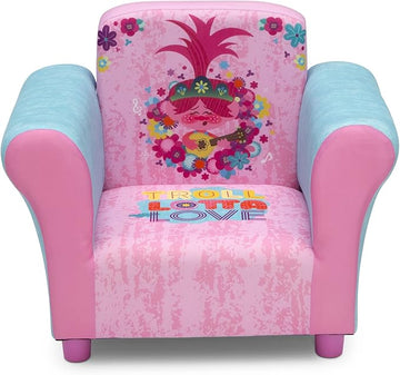 Delta Children Kids Character Upholstered Chair, Trolls World Tour