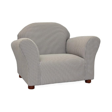 KEET Roundy Kid's Chair, Gingham Chair Only, Brown