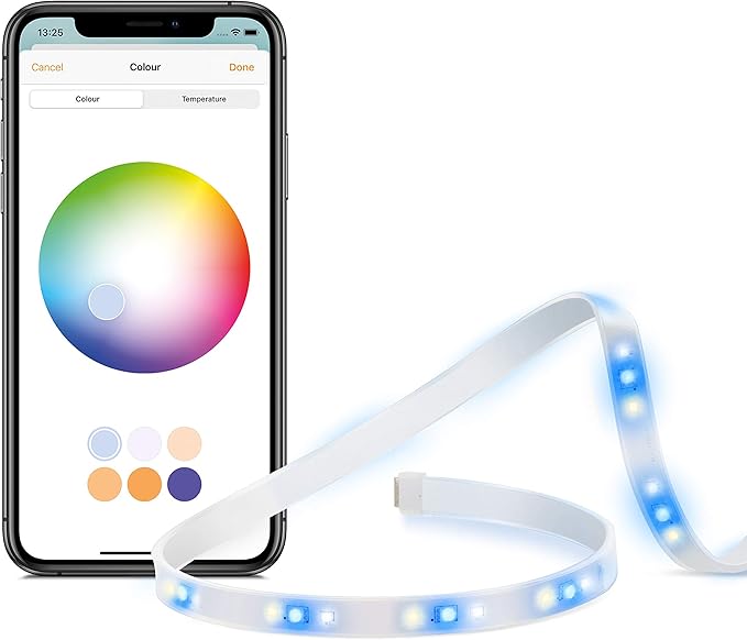 Eve Light Strip - Apple HomeKit Smart Home LED Lights Strip, Full Color Spectrum and White, 1800 Lumens