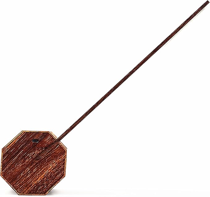Gingko Octagon One Rechargeable Modern LED Desk Lamp Touch Sensitive Walnut