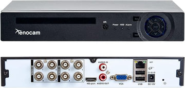 8CH 1080N Hybrid 5-in-1 AHD DVR (1080P NVR+1080N AHD+960H Analog+TVI+CVI) Standalone DVR CCTV Surveillance Security System Video Recorder Motion Detection HDD & Cameras not Included