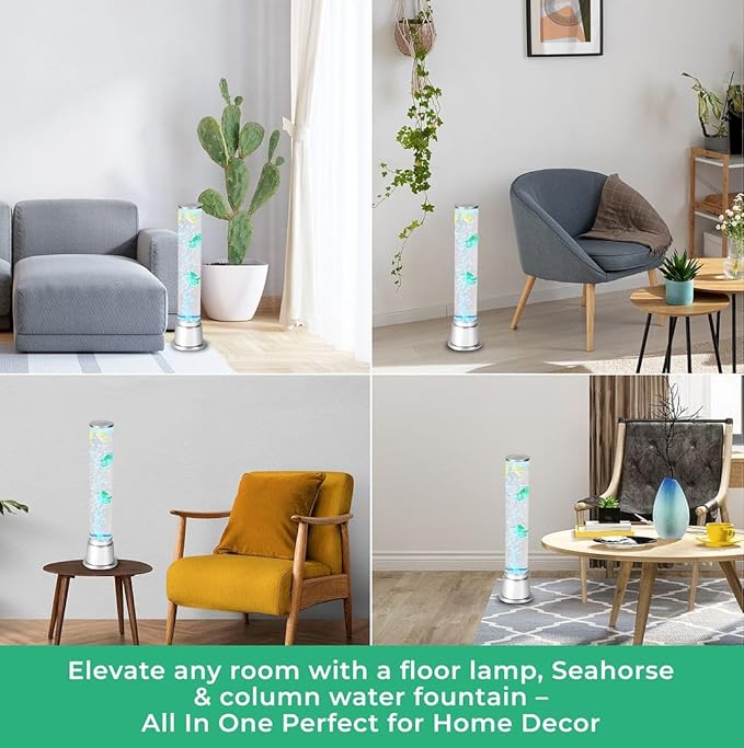 Shop LC Electric Seahorse Lamp Artificial Fake Fish Tank Aquarium Lamp with Sensory Bubble Tube Lamp Night Light Sensory Lamp Lava Lamp - 1.90 FT Birthday Gifts
