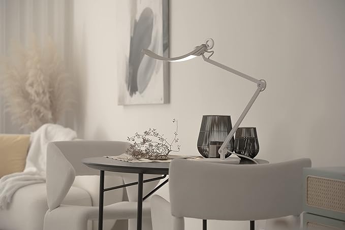 BenQ e-Reading Desk Lamp | Eye-caring for Home Office, Reading, Study, Craft | Ultrawide, Bright, Dimmable with 13 Color Modes | Adjustable Arm | Matte Gold