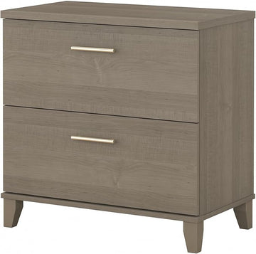 Bush Somerset Lateral File Cabinet, Ash Gray (WC81680)