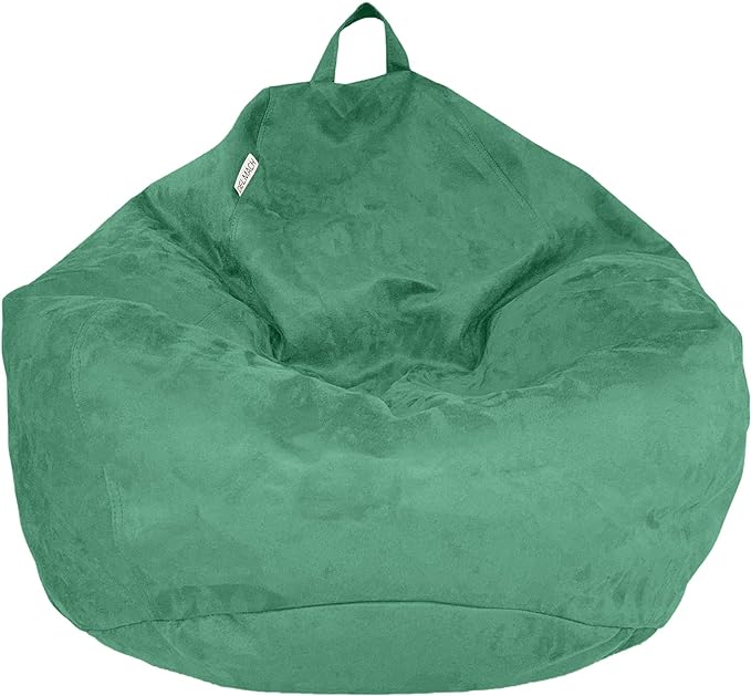 Bean Bag Stuffed Animal Storage Or Cover | No Filler | Extra Large | for Adults Or Kids | Double Stitched | Durable Zipper | Premium Microsuede