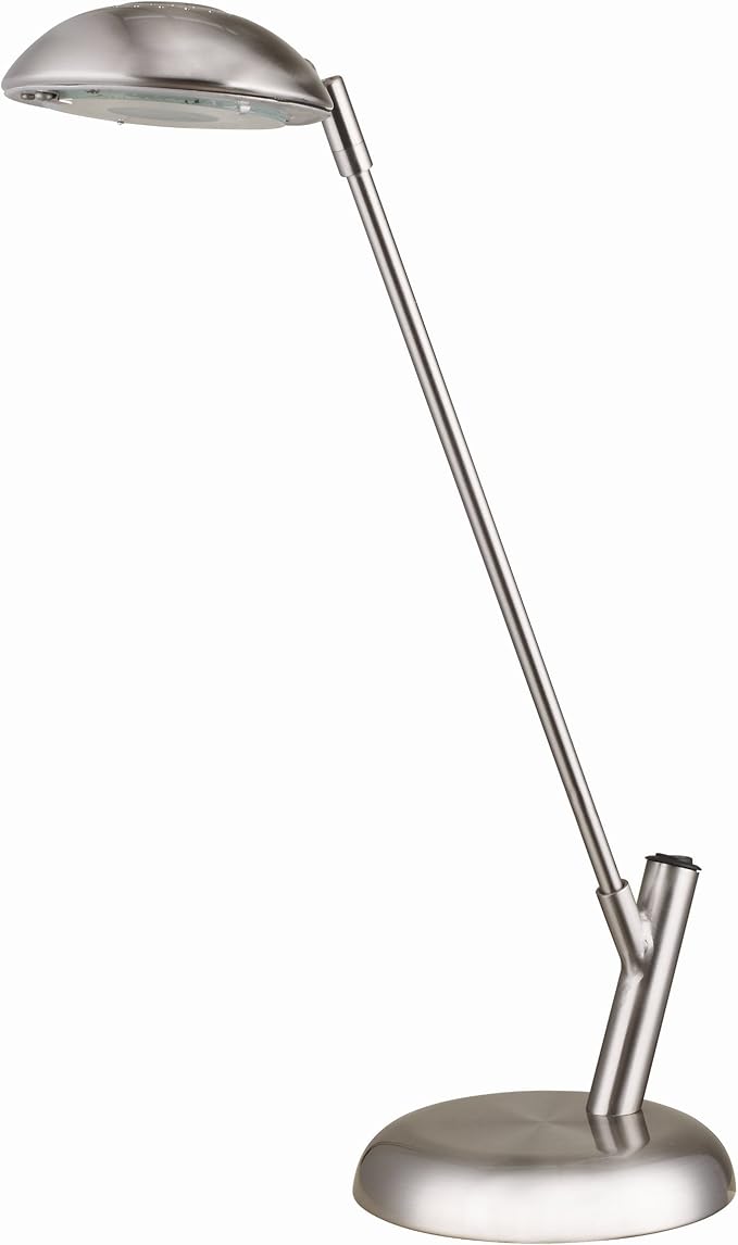 ORE International 6275 18-Inch Pendulum LED Table Lamp, Silver