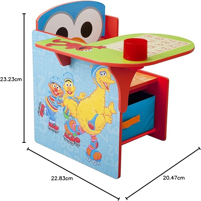 Delta Children Chair Desk With Storage Bin, Sesame Street