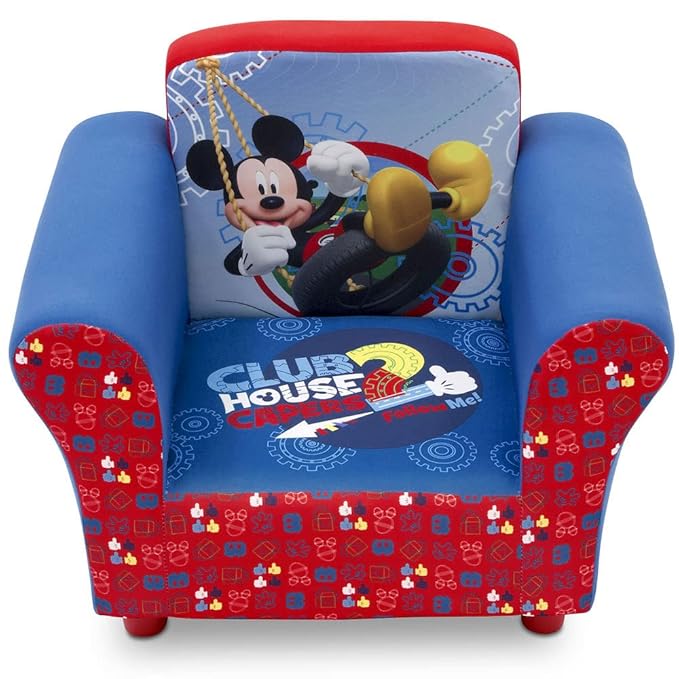 Delta Children Upholstered Chair, Disney Mickey Mouse