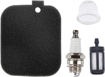 BG55 Air Filter with Fuel Filter Spark Plug Primer Bulb Tune up Kit for Stihl Blower BG45 BG46 BG55 BG65 BG85 SH55 SH85 BR45C Replaces 4229 120 1800