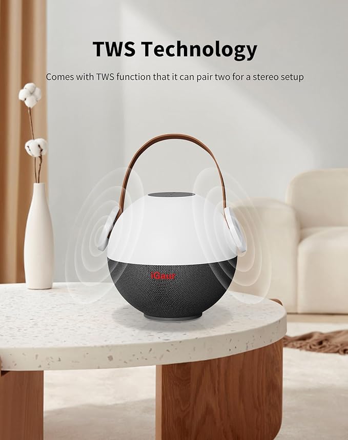 LED Night Light Beside Lamp: Music Table Lamp with Wireless Charger - 5 in 1 Touch Lamp Magnetic Wireless Phone Apple Watch Charger Birthday Gifts Friendship Lights with Base for Wife
