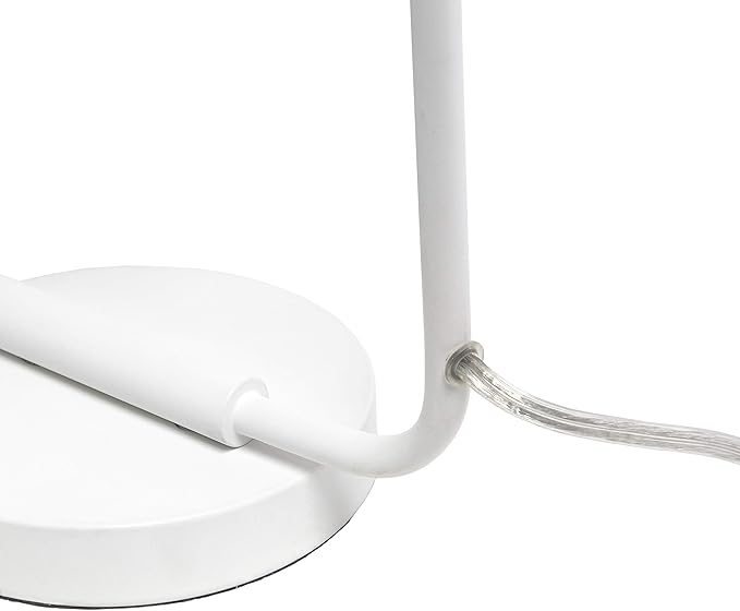 Elegant Designs LD1060-WHT Mesh Wire Table Lamp, Matte White