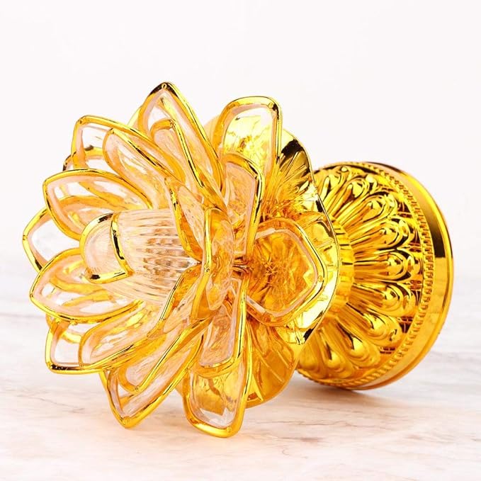 GLOGLOW Buddha Machine, LED Lotus Lamp Buddha Lamp Prayer Machine Prayer Machine with 36 Songs (without Battery)