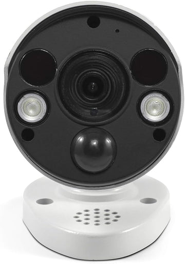Swann Home Security Camera, POE Cat5e NVR 4K HD Video, Indoor or Outdoor Wired Surveillance CCTV, Color Night Vision, Heat Motion Detection, LED Lights, Metal Housing, Face Recognition, 2-Way Talk