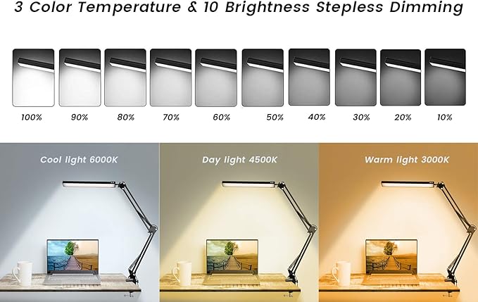 weishan manicure light for table nail lamp for desk, lampara para mesa de uñas profesional, Swing Arm LED Bar USB lights