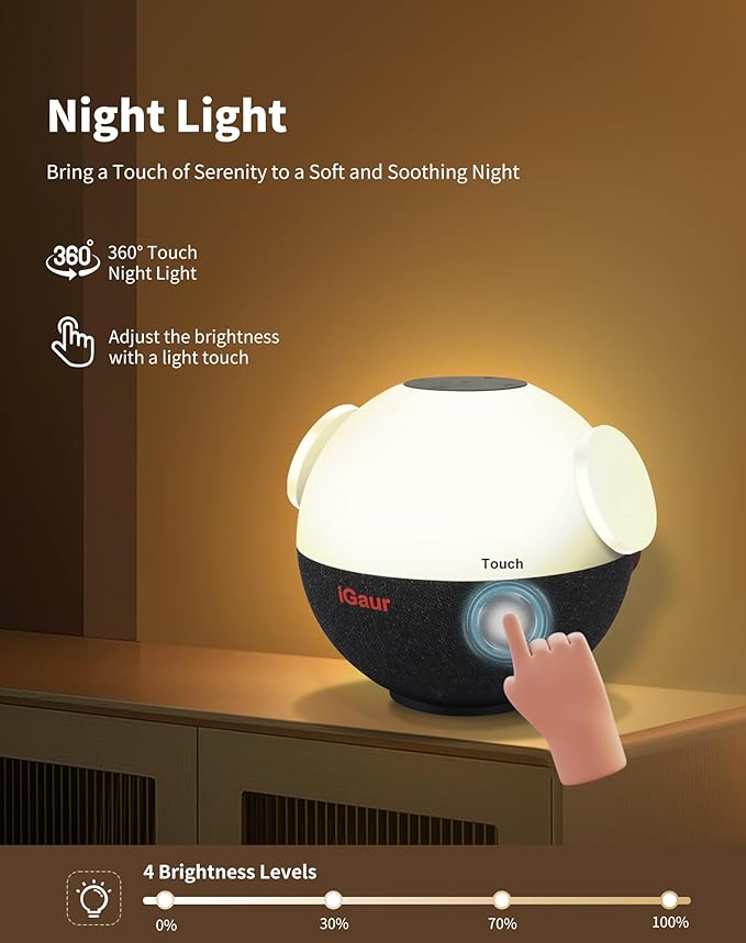 LED Night Light Beside Lamp: Music Table Lamp with Wireless Charger - 5 in 1 Touch Lamp Magnetic Wireless Phone Apple Watch Charger Birthday Gifts Friendship Lights with Base for Wife