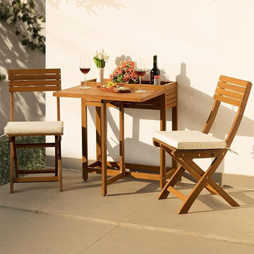 Natural Bistro Set, Onesize, Flower Shelf Table