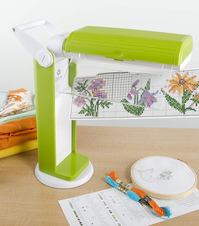 OttLite 13 Watt Magnifier Task Lamp with 2X Magnification and Swivel Base, Green