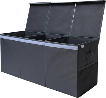 Extra Large Toy Storage Organizer with Lid - Sturdy, Collapsible Toy Chest Storage Box Design - Toys Bin with Dividers for Kids, Nursery, Bedroom, Playroom 37"x16"x14"
