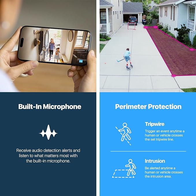 Amcrest 5MP Turret POE Camera, UltraHD Outdoor IP Camera POE with Mic/Audio, 5-Megapixel Security Surveillance Cameras, 98ft NightVision, 132° FOV, MicroSD (256GB), (IP5M-T1179EW-AI-V3)